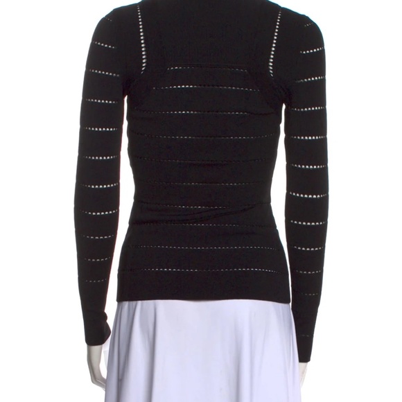 Closing closet ⭐️ NARCISO RODRIGUEZ Square Neckline Long Sleeve Top - Picture 3 of 4